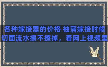 各种嫁接器的价格 袖蒲嫁接时候切面流水擦不擦掉，看网上视频里面擦擦掉了